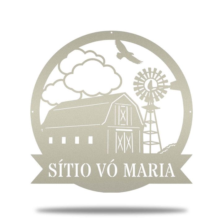 Placa Celeiro com Moinho