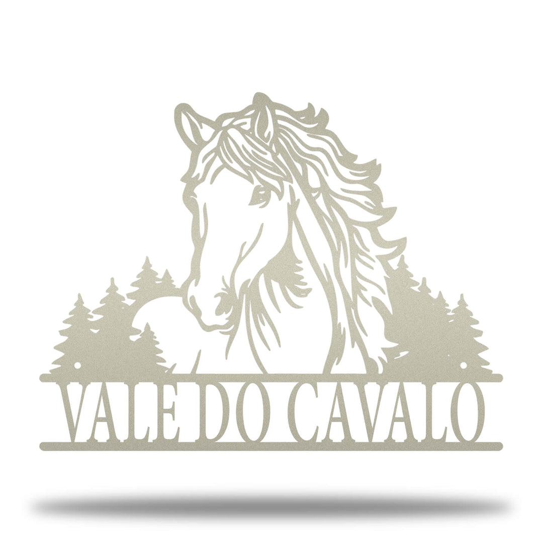 Placa Cavalo e Natureza