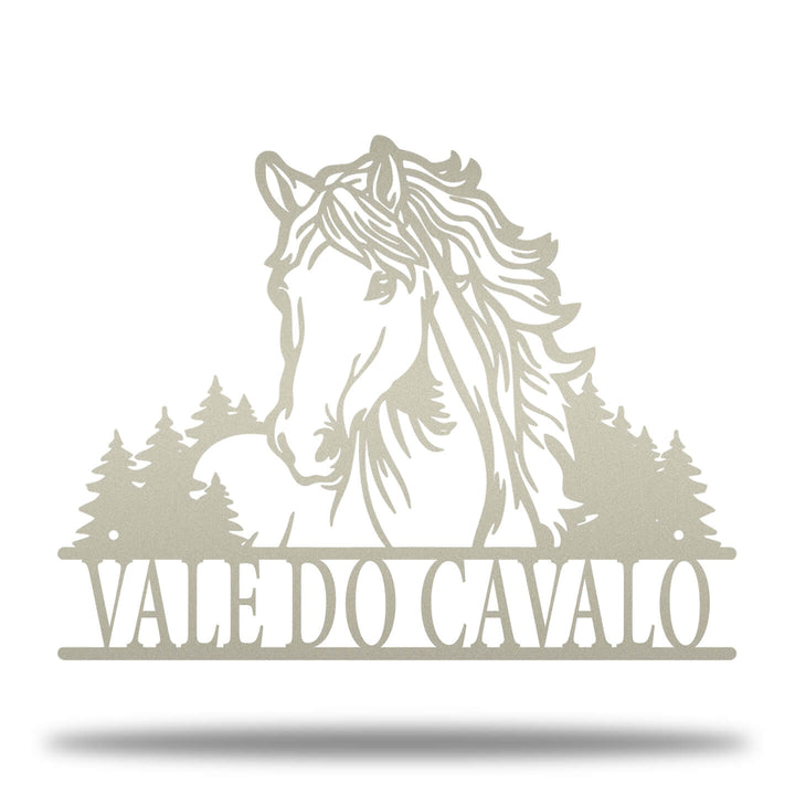 Placa Cavalo e Natureza