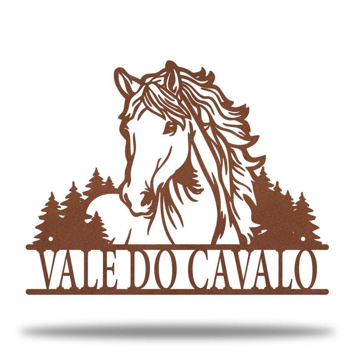 Placa Cavalo e Natureza