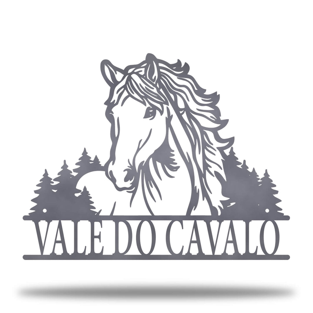 Placa Cavalo e Natureza