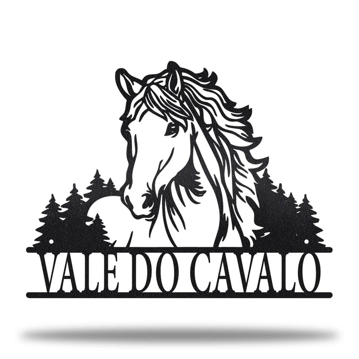 Placa Cavalo e Natureza
