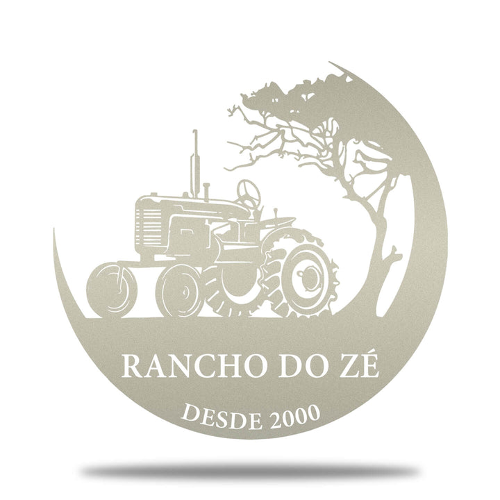 Placa Trator com Árvore