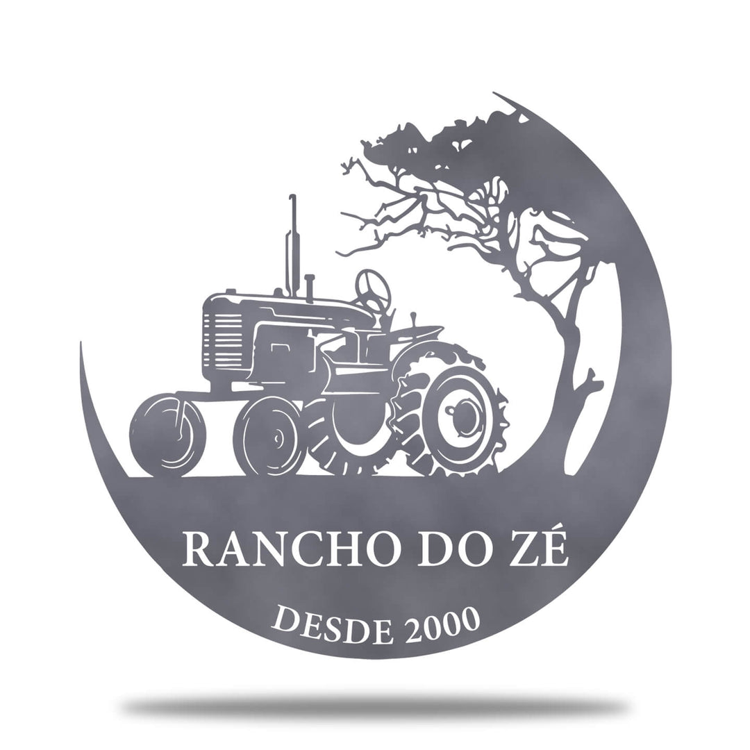 Placa Trator com Árvore