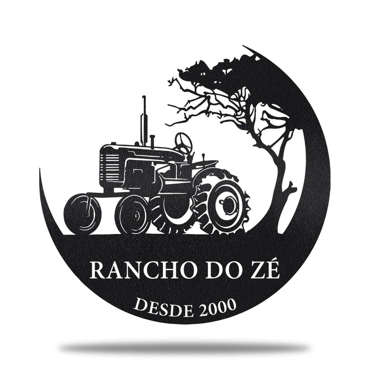 Placa Trator com Árvore