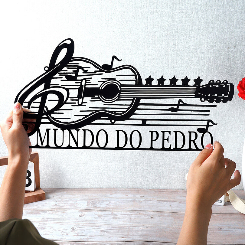 Violão Personalizado - Placa de Metal