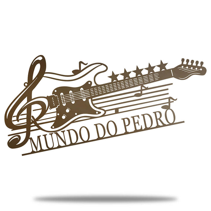 Violão Personalizado - Placa de Metal
