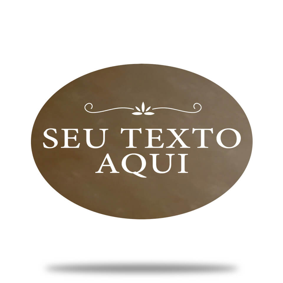 Placa de Metal Clássica