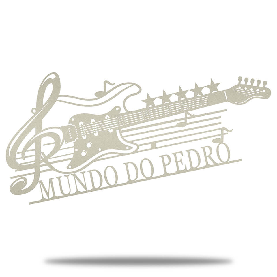 Violão Personalizado - Placa de Metal