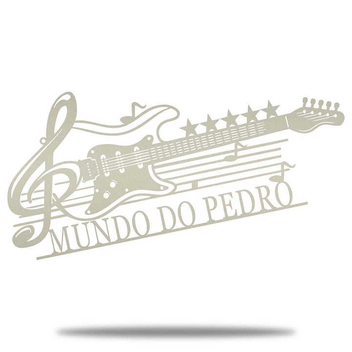 Violão Personalizado - Placa de Metal