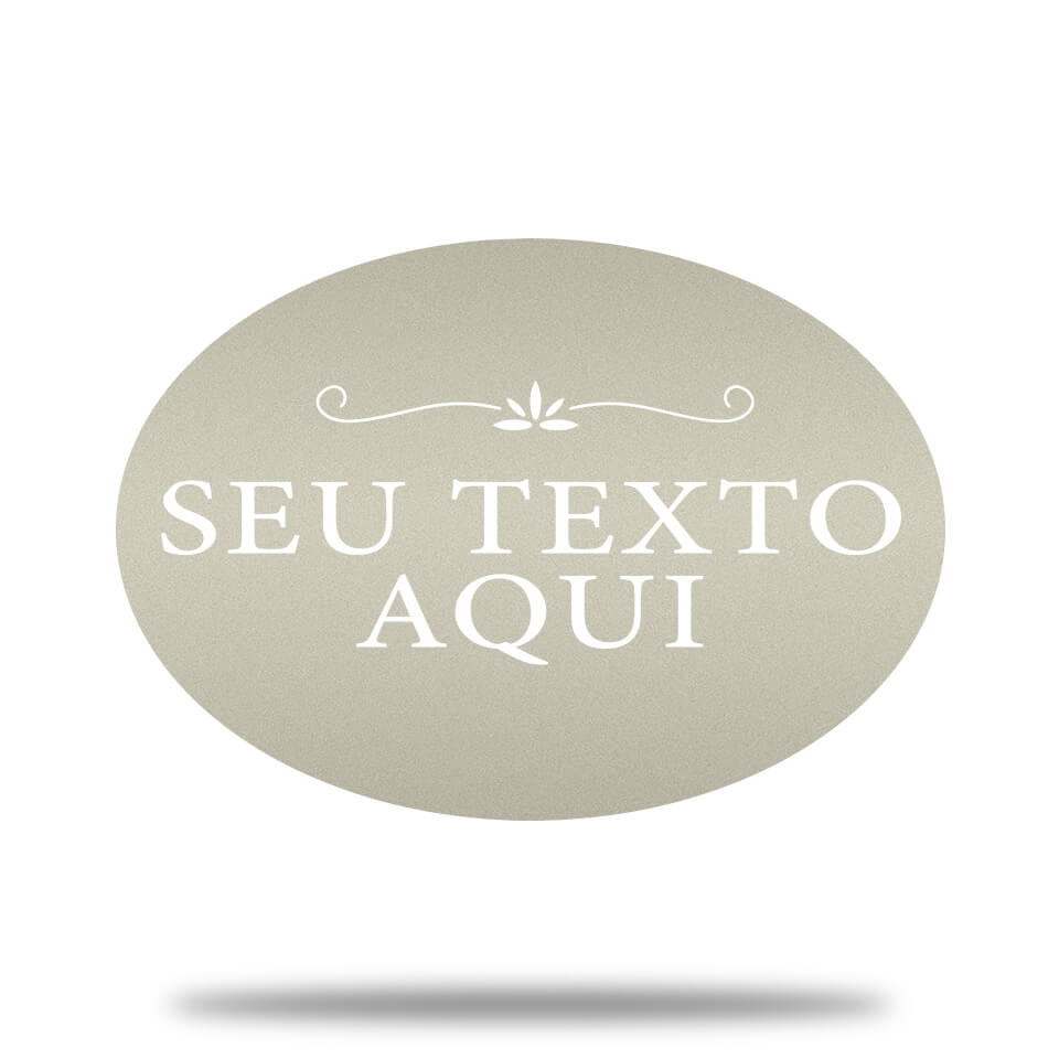 Placa de Metal Clássica