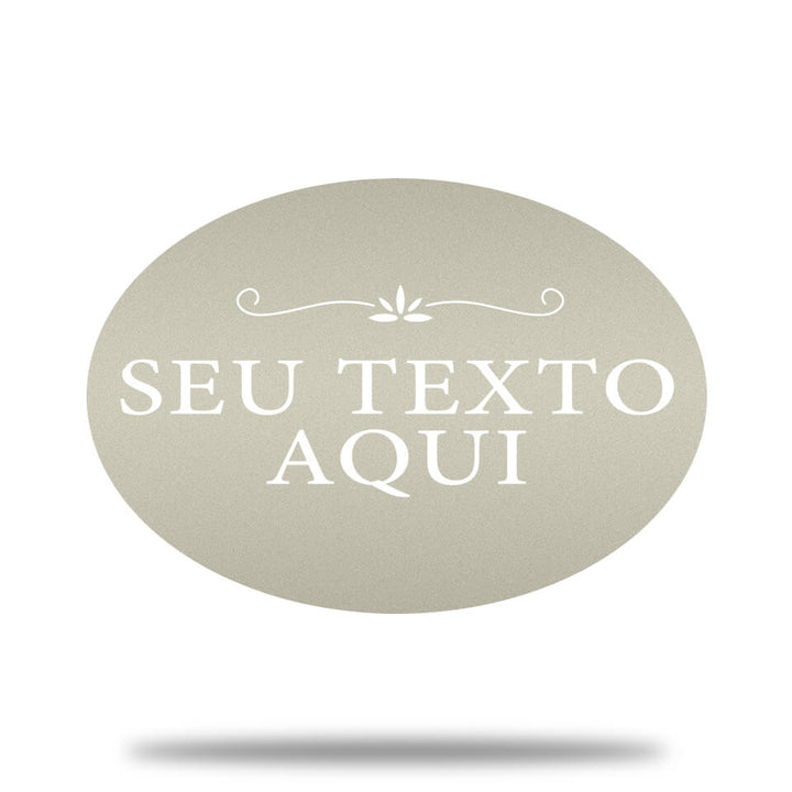 Placa de Metal Clássica