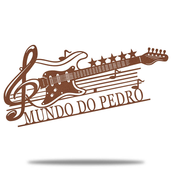 Violão Personalizado - Placa de Metal