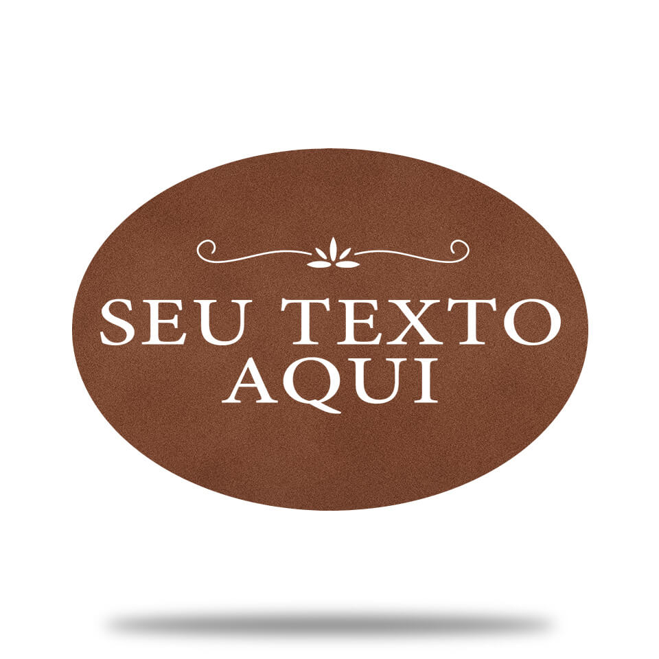 Placa de Metal Clássica