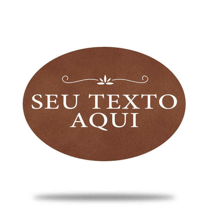 Placa de Metal Clássica