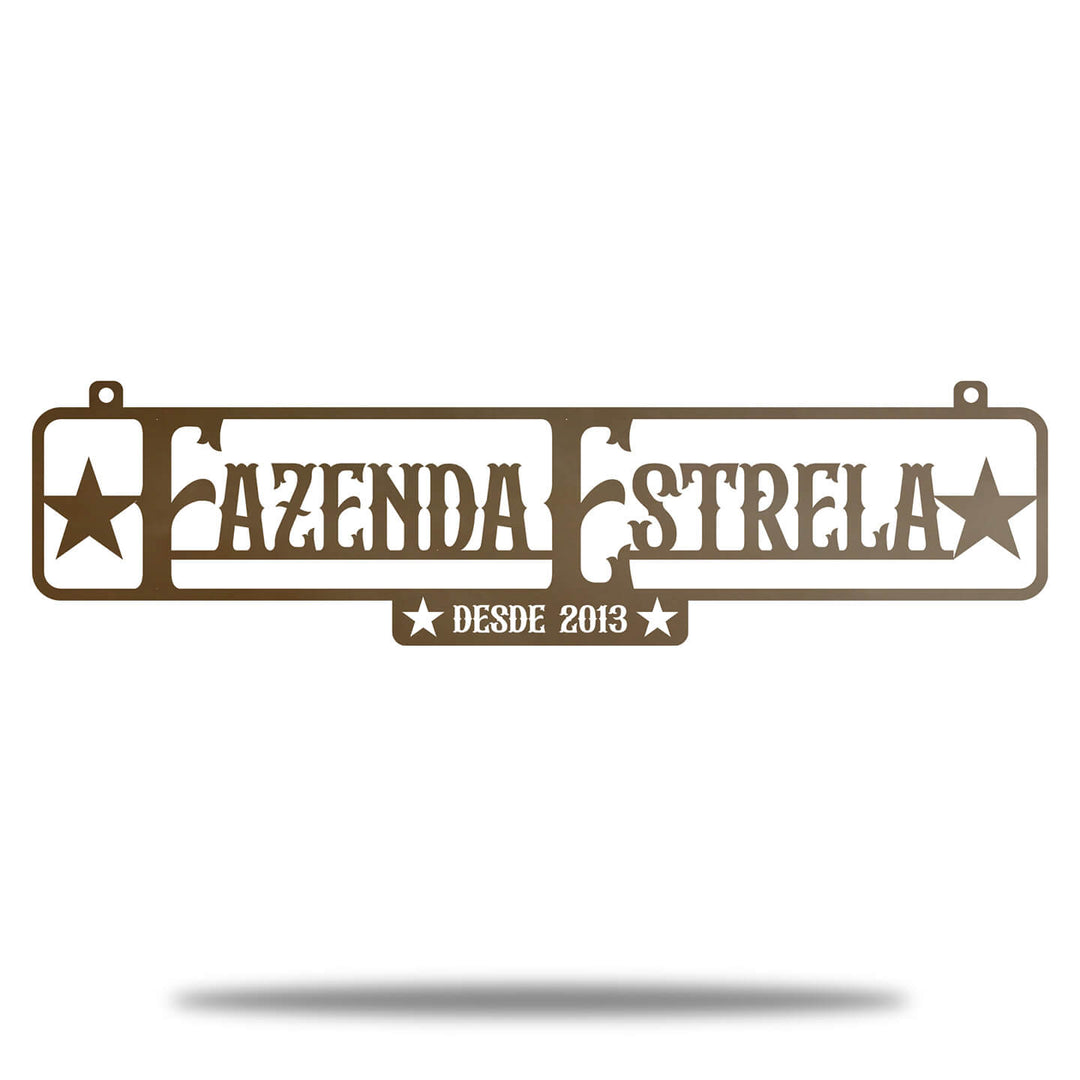 Placa Rústica Entrada