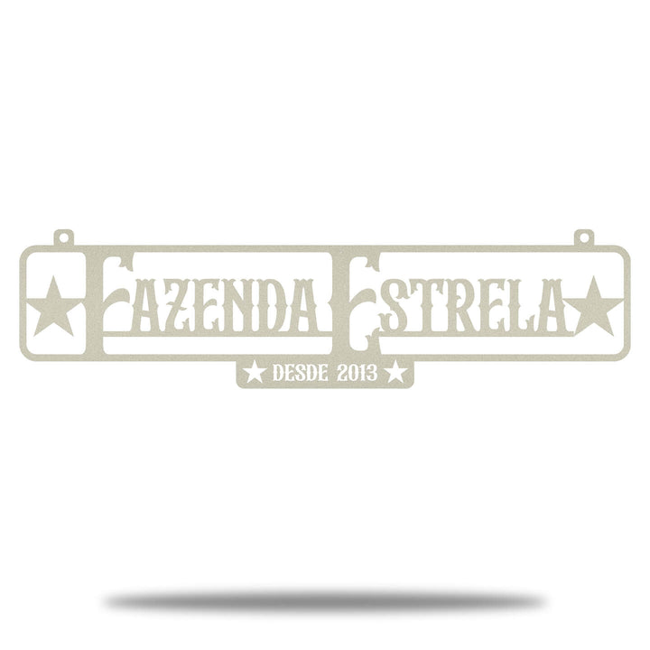 Placa Rústica Entrada