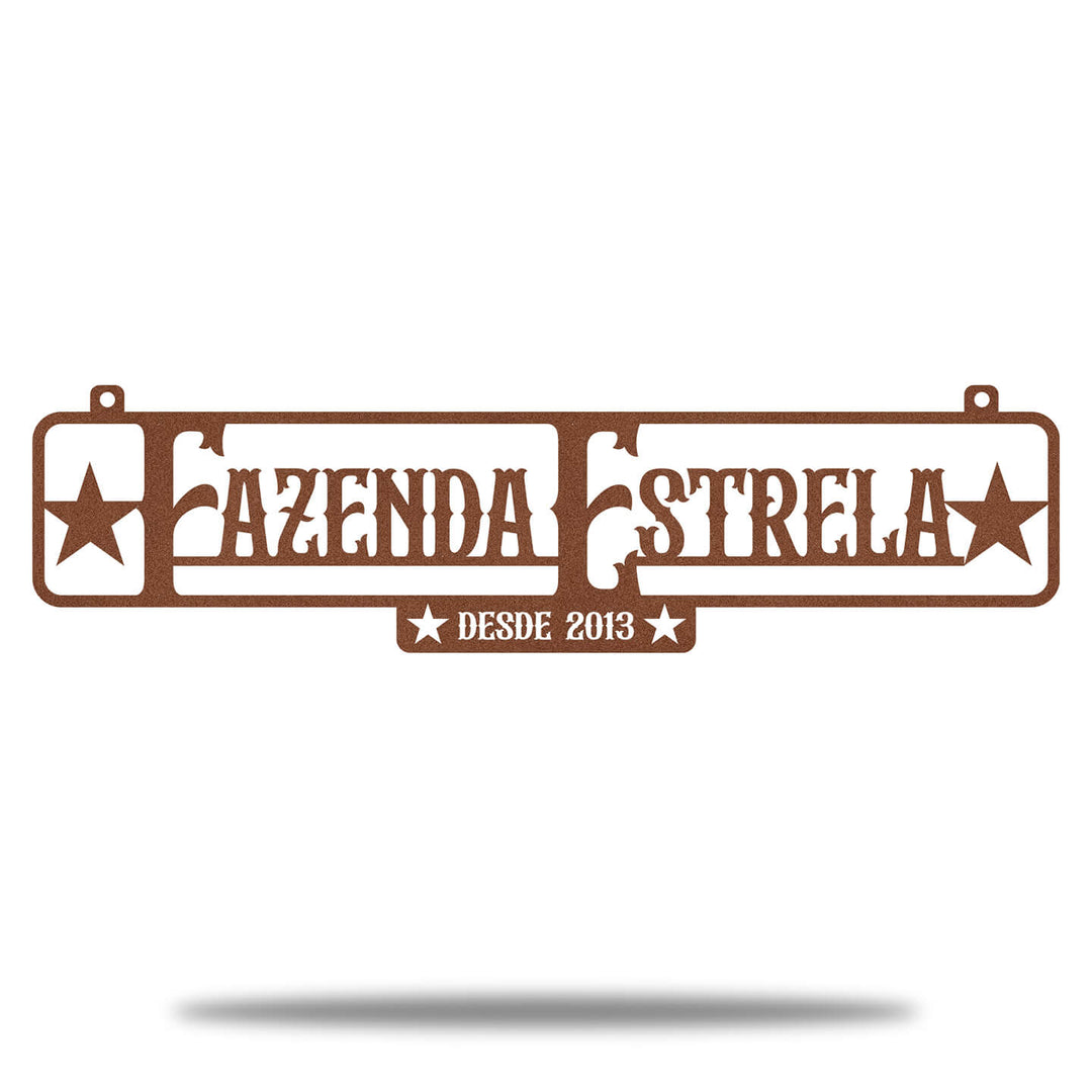 Placa Rústica Entrada