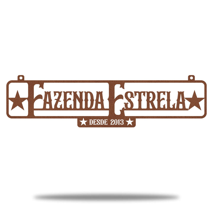 Placa Rústica Entrada