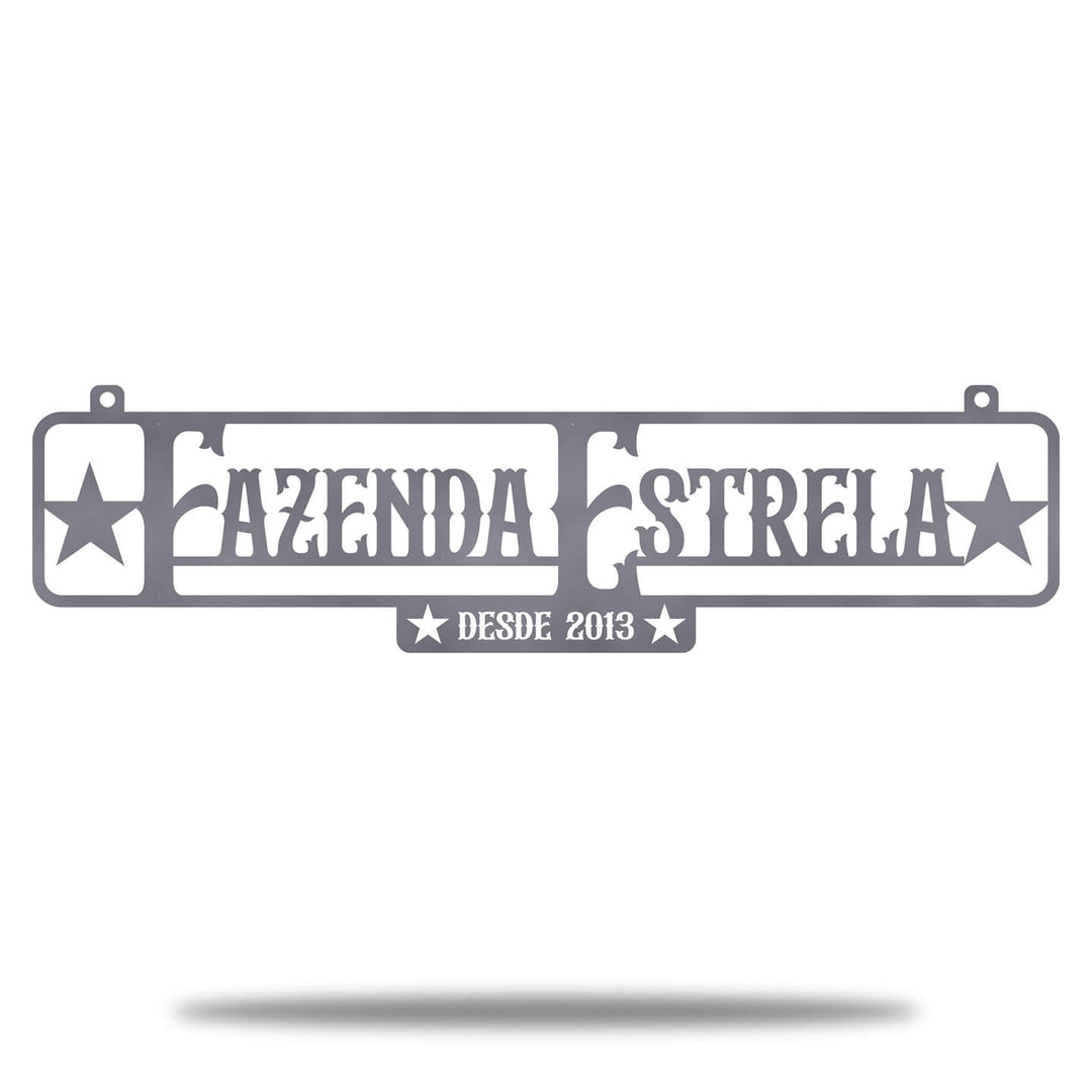 Placa Rústica Entrada