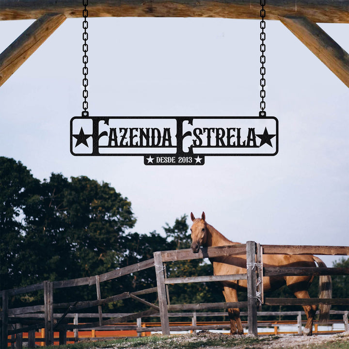 Placa Rústica Entrada