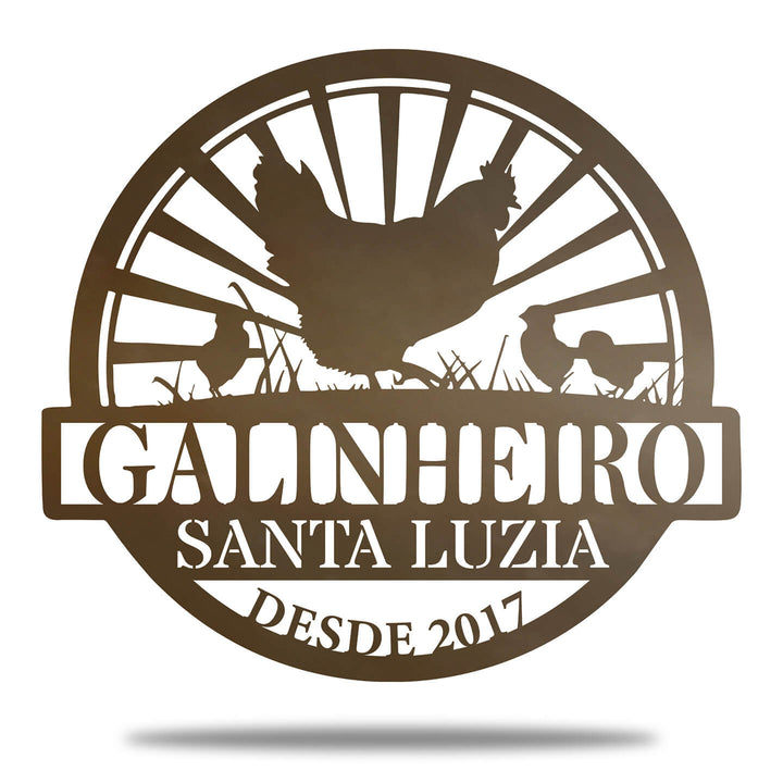 Placa Galinheiro