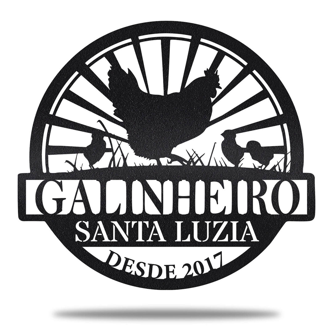 Placa Galinheiro