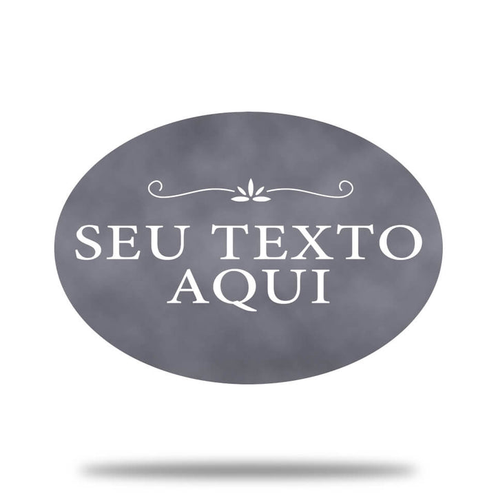 Placa de Metal Clássica