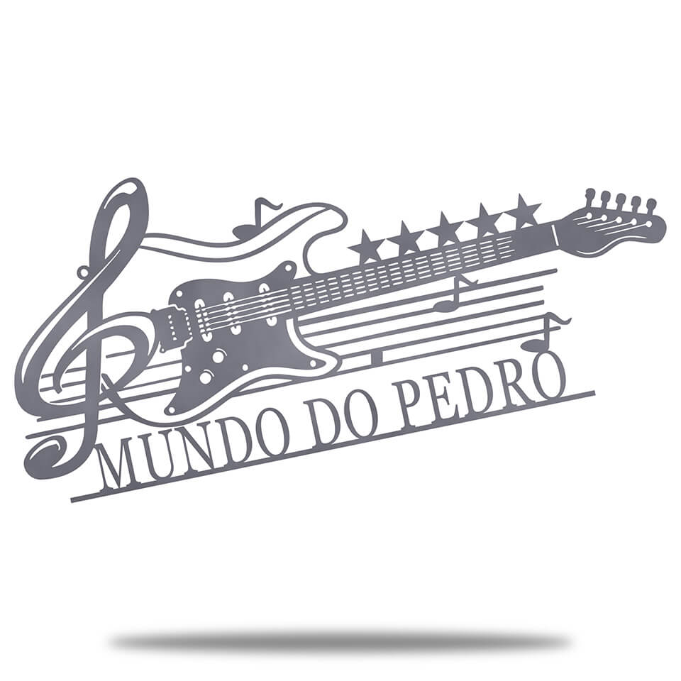 Violão Personalizado - Placa de Metal