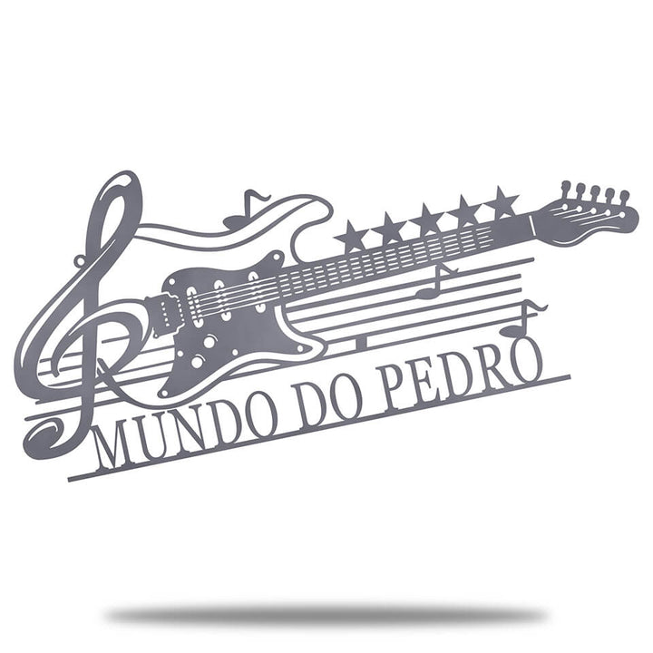 Violão Personalizado - Placa de Metal