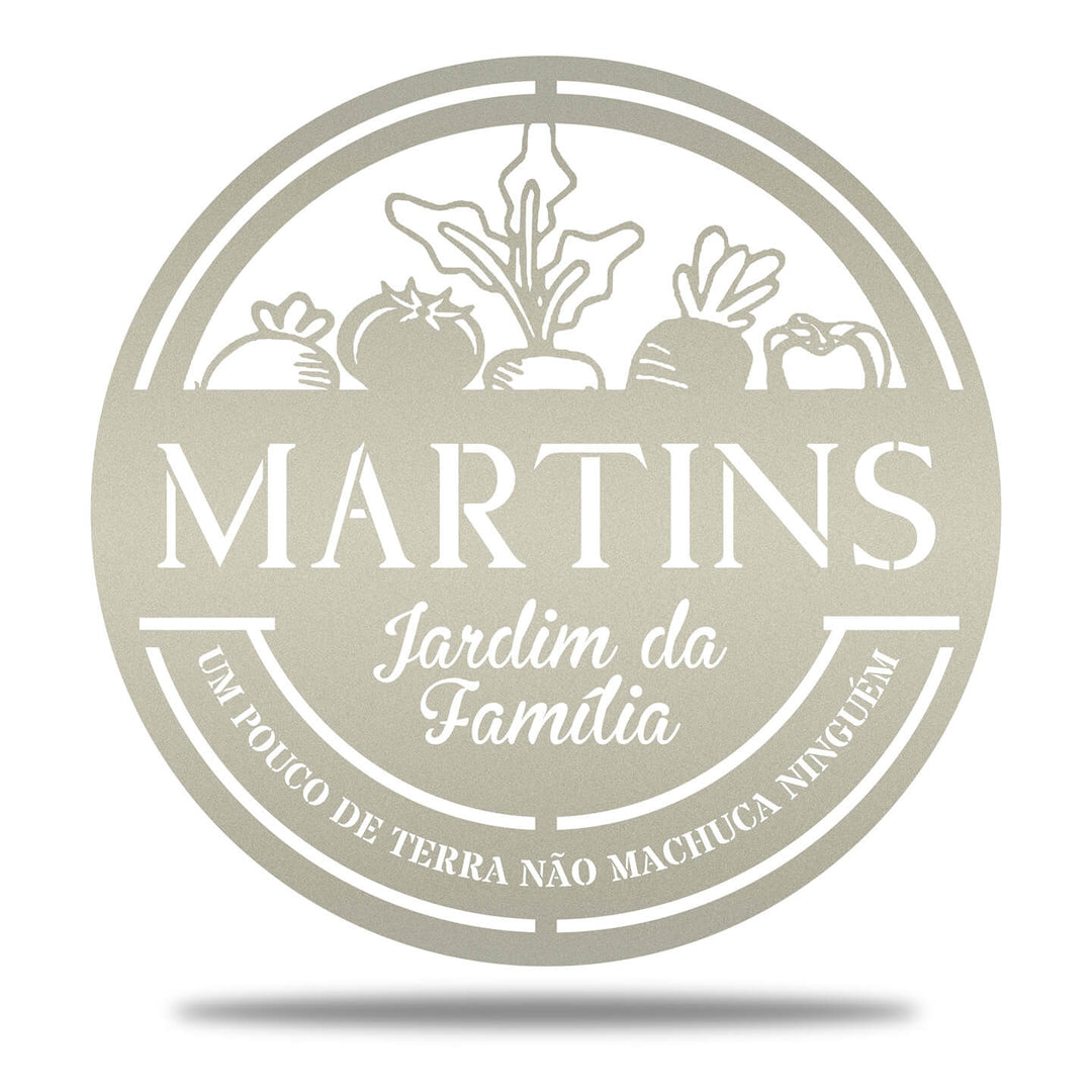 Placa Personalizada Jardim