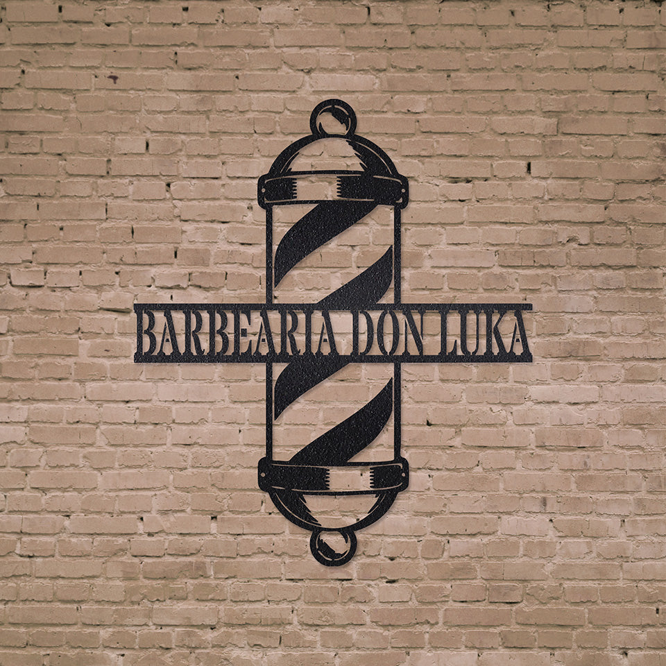 Placa Barbearia