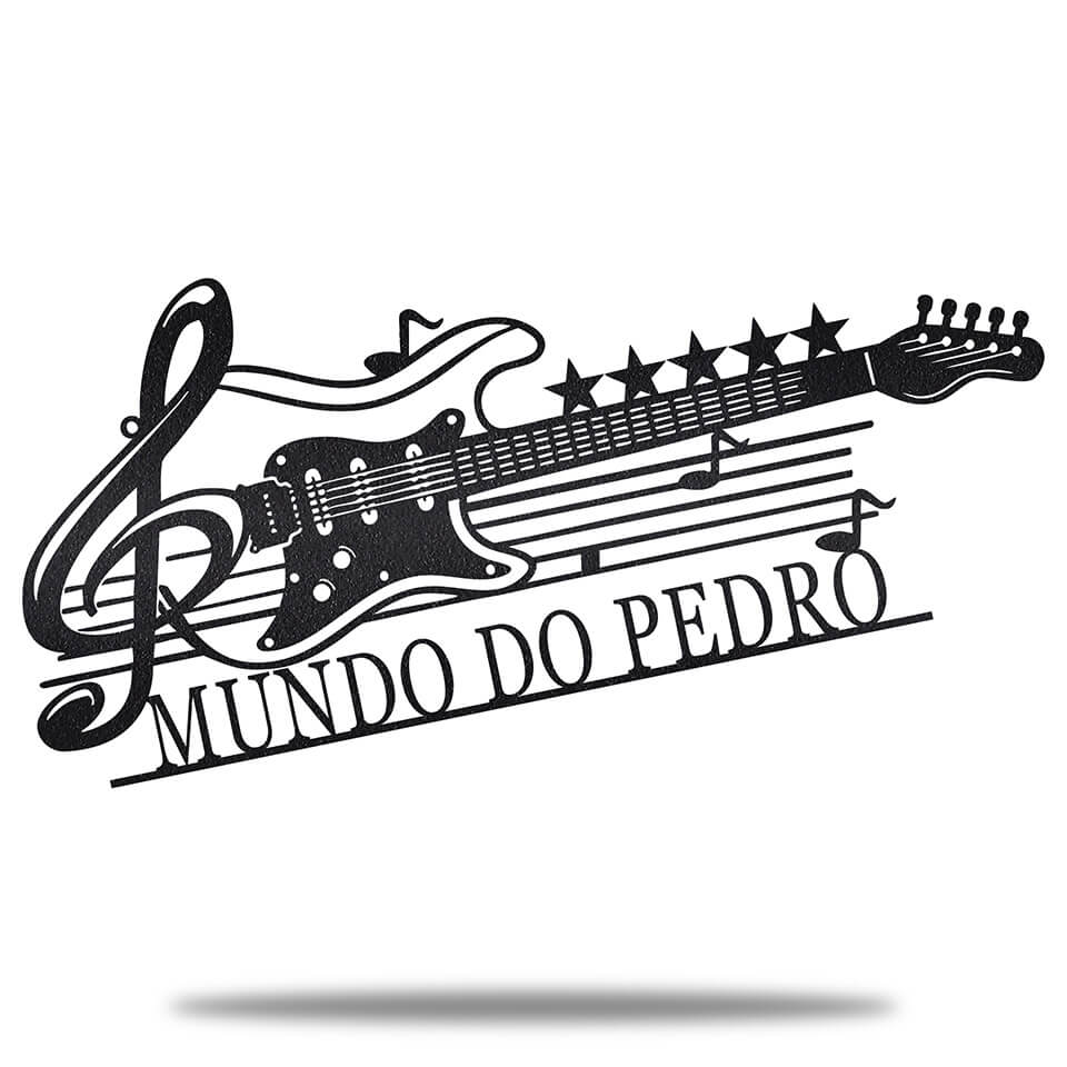 Violão Personalizado - Placa de Metal