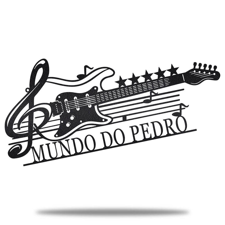 Violão Personalizado - Placa de Metal