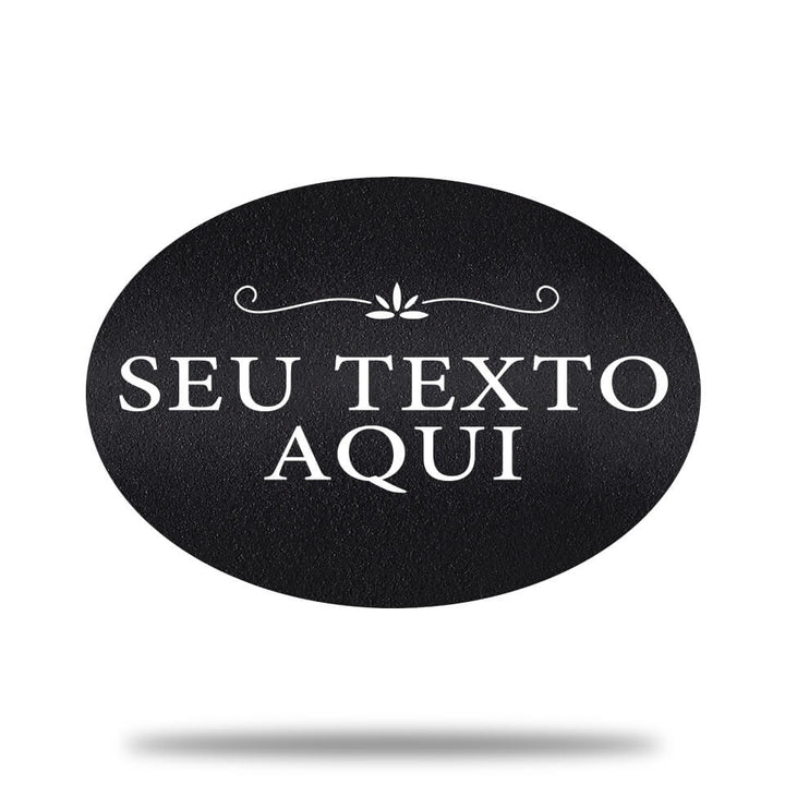 Placa de Metal Clássica