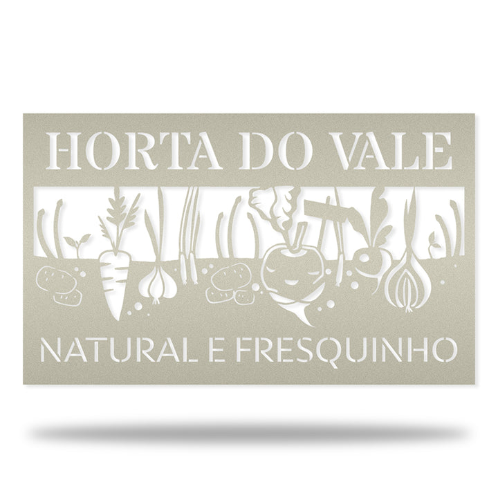 Placa Horta Personalizada