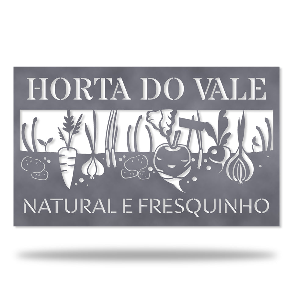 Placa Horta Personalizada