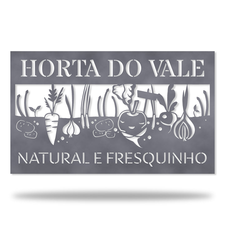 Placa Horta Personalizada