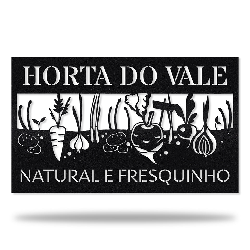 Placa Horta Personalizada