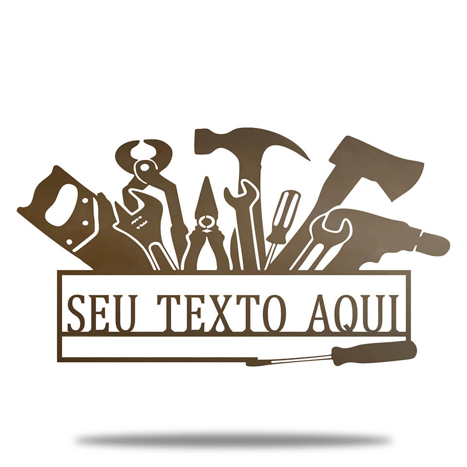 Placa Metal Ferramentas