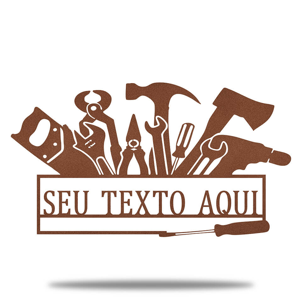 Placa Metal Ferramentas