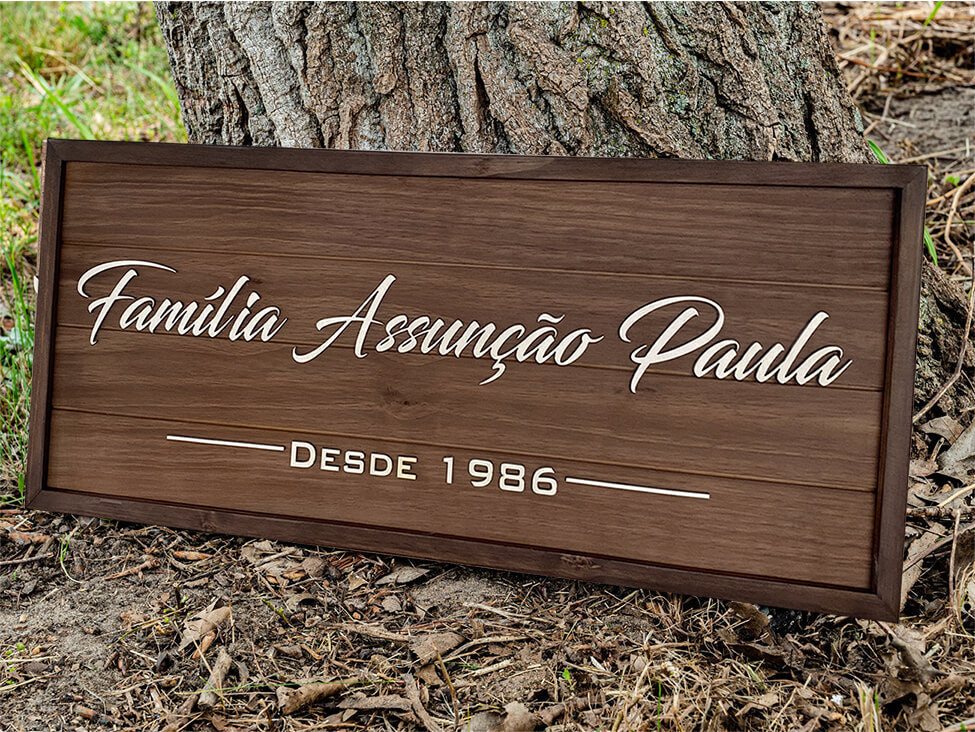 Placas de Madeira Personalizadas