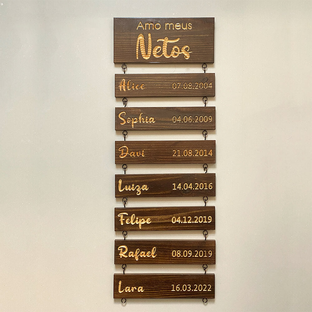 Placa de Netos Personalizada