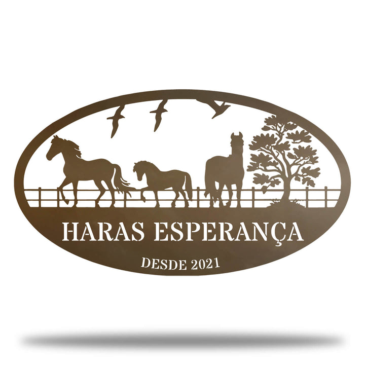 Cavalos no Curral