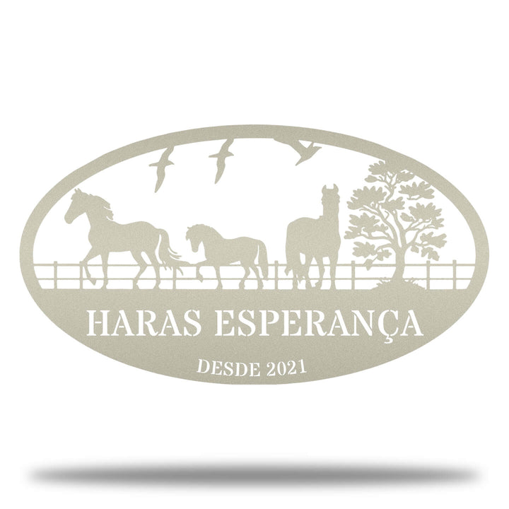 Cavalos no Curral