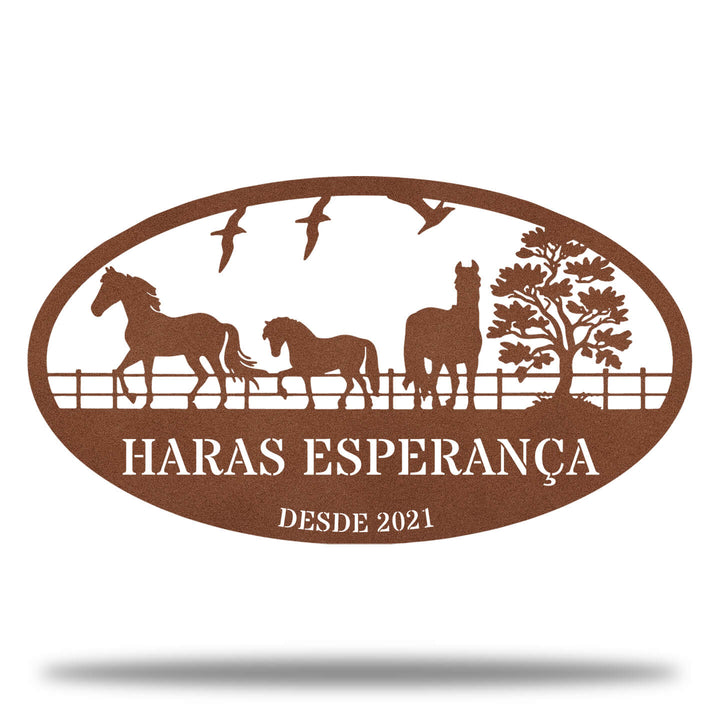 Cavalos no Curral