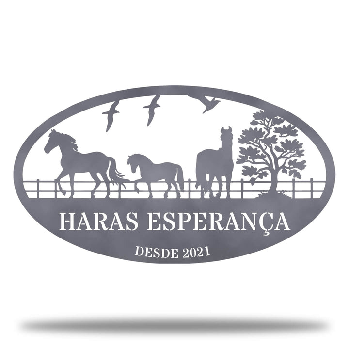 Cavalos no Curral