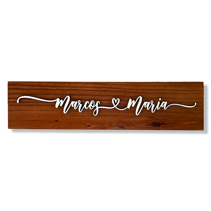 Placa Casal Personalizada