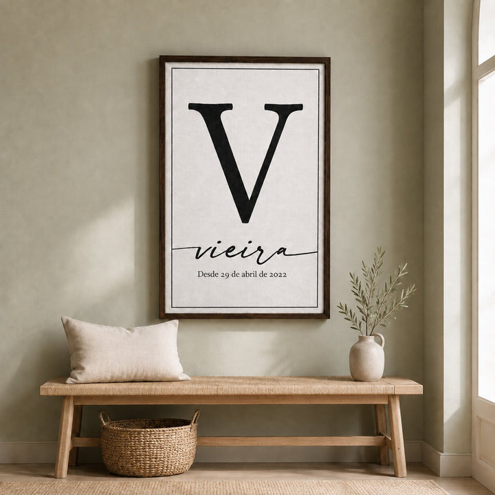 Quadro Sobrenome da Família Personalizado