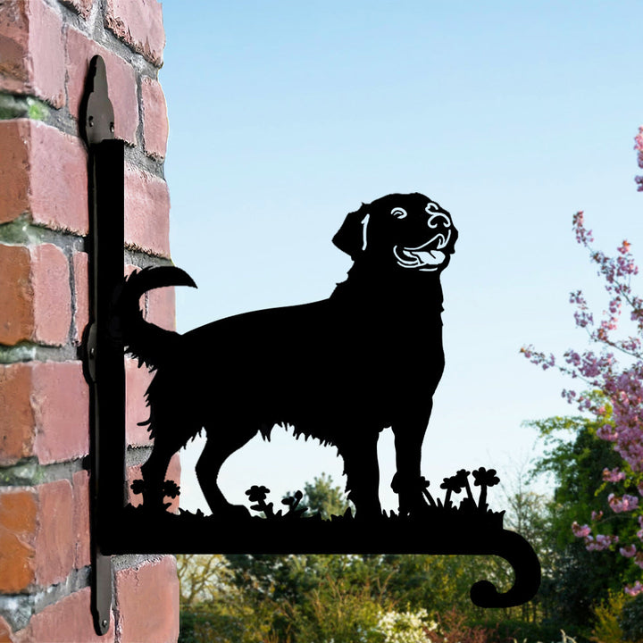 Golden Retriever - Suporte de Planta em Metal